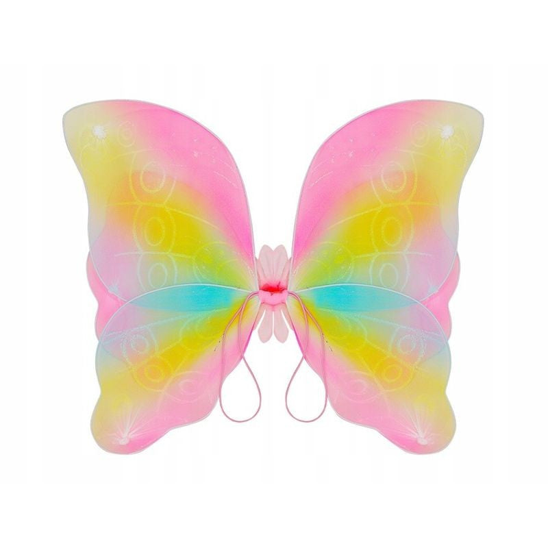 Costum Fluture pentru fetite 4 piese multicolor fusta aripi bagheta 3-10 ani