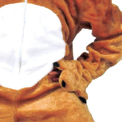 Costum Leul Simba Tip salopeta Fetite si Baieti inchidere fermoar maro-alb marime 92