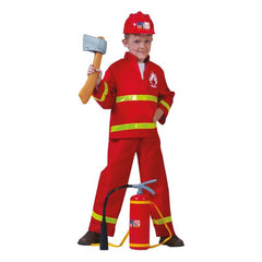 Costum pompierul sam camasa pantaloni 4-14 ani rosu marime 140