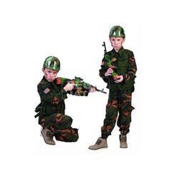 Costum soldat Forte Speciale baieti camasa cu vesta camuflaj marime 152