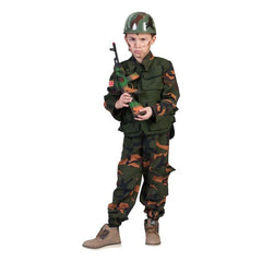 Costum soldat Forte Speciale baieti camasa cu vesta camuflaj marime 152
