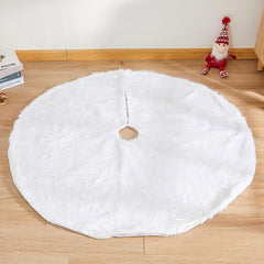 Covor pentru brad diametru 120 cm decor craciun blanita alba