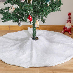 Covor pentru brad diametru 120 cm decor craciun blanita alba