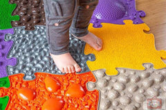 Covoras ortopedic senzorial puzzle Set Mediu 2A