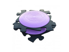 Covoras ortopedic Senzorial Puzzle Set Rotana Gri-Lila