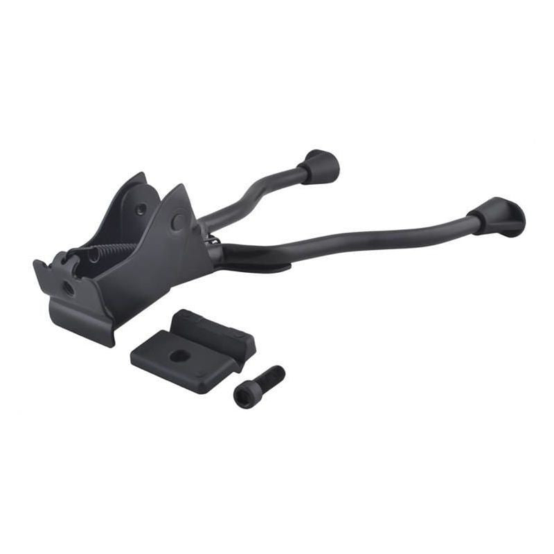 Cric dublu bicicleta metal 33.5x21 cm picioare anti-alunecare negru