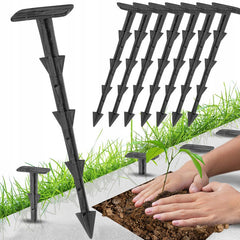 Cui fixare folie straturi pentru gradina si sera lungime 15 cm negru