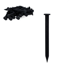 Cuie plastic pentru fixare separator gazon lungime 20 cm negri