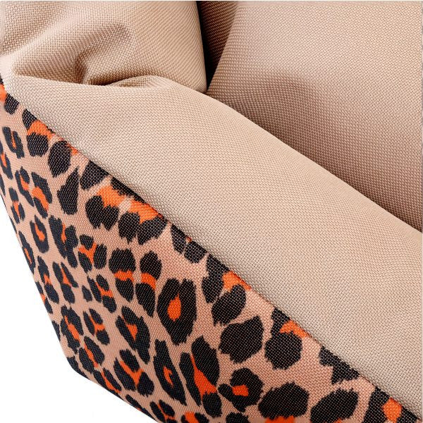 Culcus din material impermeabil pentru caine pisica model Animal Print 77 cm