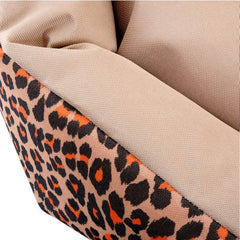 Culcus din material impermeabil pentru caine pisica model Animal Print 77 cm