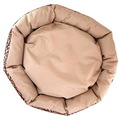 Culcus din material impermeabil pentru caine pisica model Animal Print 77 cm