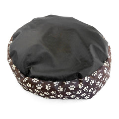 Culcus moale cu perna pentru caine pisica culoare negru 50 cm