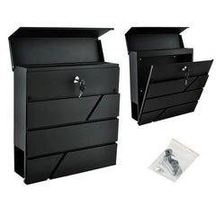 Cutie postala Exterior Otel Galvanizat spatiu ziare Antracit 37x36.7-10 cm