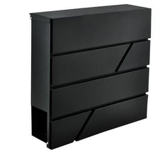 Cutie postala Exterior Otel Galvanizat spatiu ziare Antracit 37x36.7-10 cm