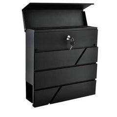 Cutie postala Exterior Otel Galvanizat spatiu ziare Antracit 37x36.7-10 cm