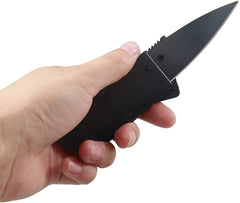 Cutit multifunctional pliabil tip card credit lungime totala 14.5 cm negru