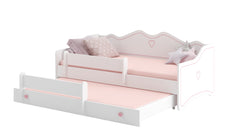 Pat dublu Emma II 160x80 roz