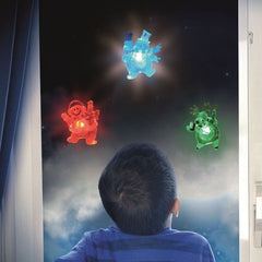 Decoratiune fereastra Mos Craciun Led colorat autoadeziva Home