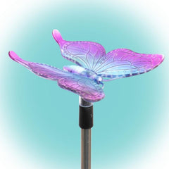Decoratiune Solara Fluture Led cu suport fixare pamant