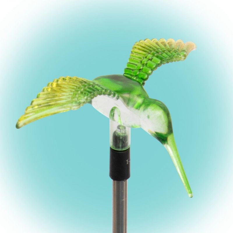 Decoratiune solara Pasare Colibri cu Led inaltime 50 cm