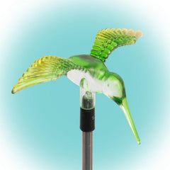 Decoratiune solara Pasare Colibri cu Led inaltime 50 cm