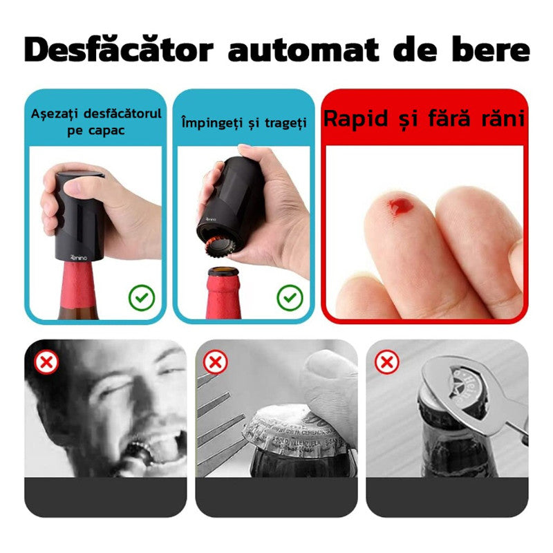 Desfacator automat capace bere si suc magnetic Zenino