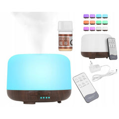 Difuzor Aromaterapie cu telecomanda functie umidificare si ionizare telecomanda 300 ml
