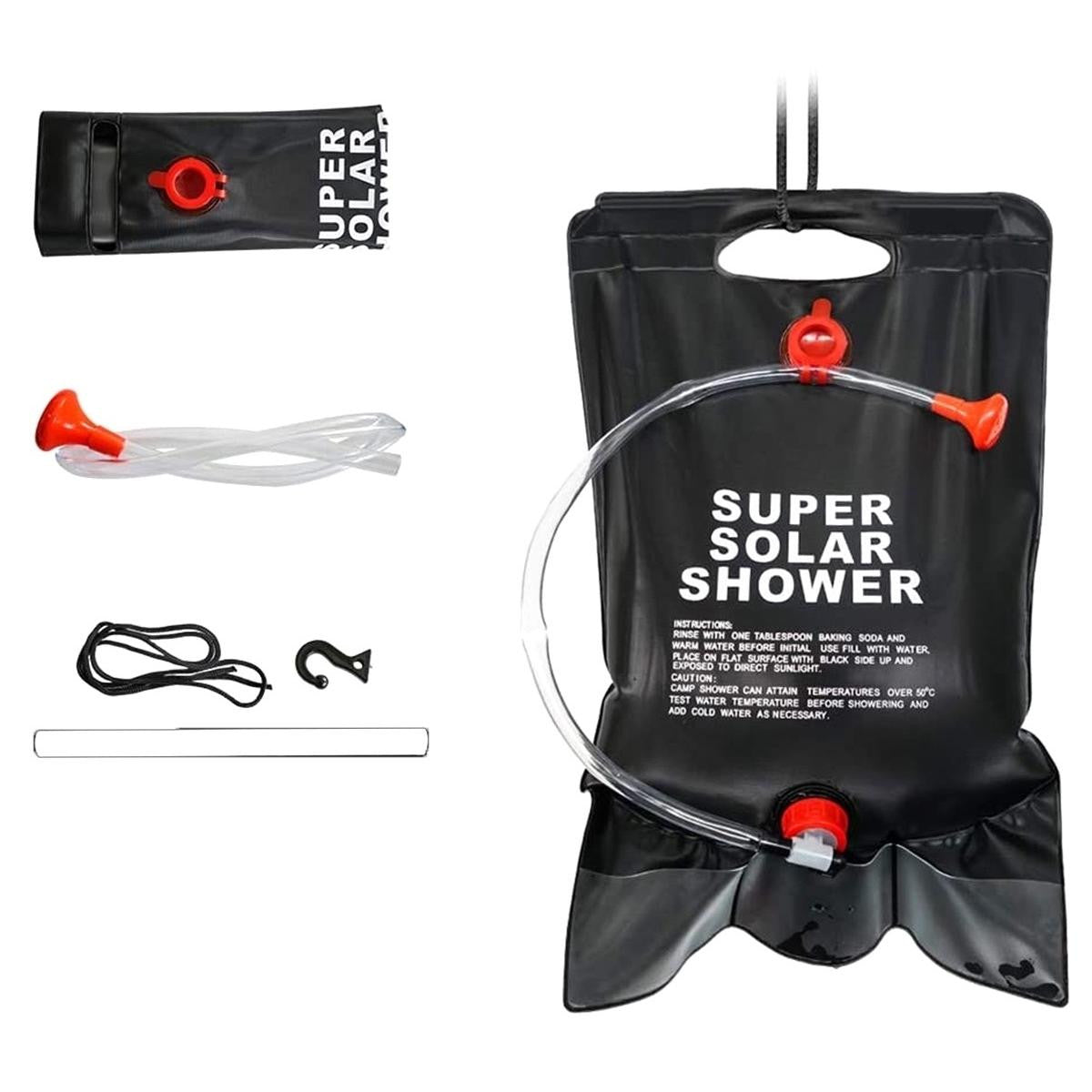 Dus Solar Suspendat pentru Camping sau Plaja capacitate 20l culoare Neagra