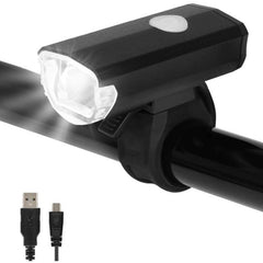 Far bicicleta led 3w reincarcabil usb 3 moduri iluminare 550 mah 100 lm aluminiu ip-4