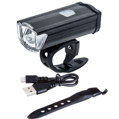 Far bicicleta led 3w reincarcabil usb 3 moduri iluminare 550 mah 100 lm aluminiu ip-4