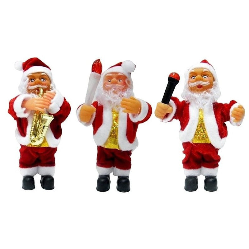 Figurina Mos Craciun Muzicala 17 cm Procart