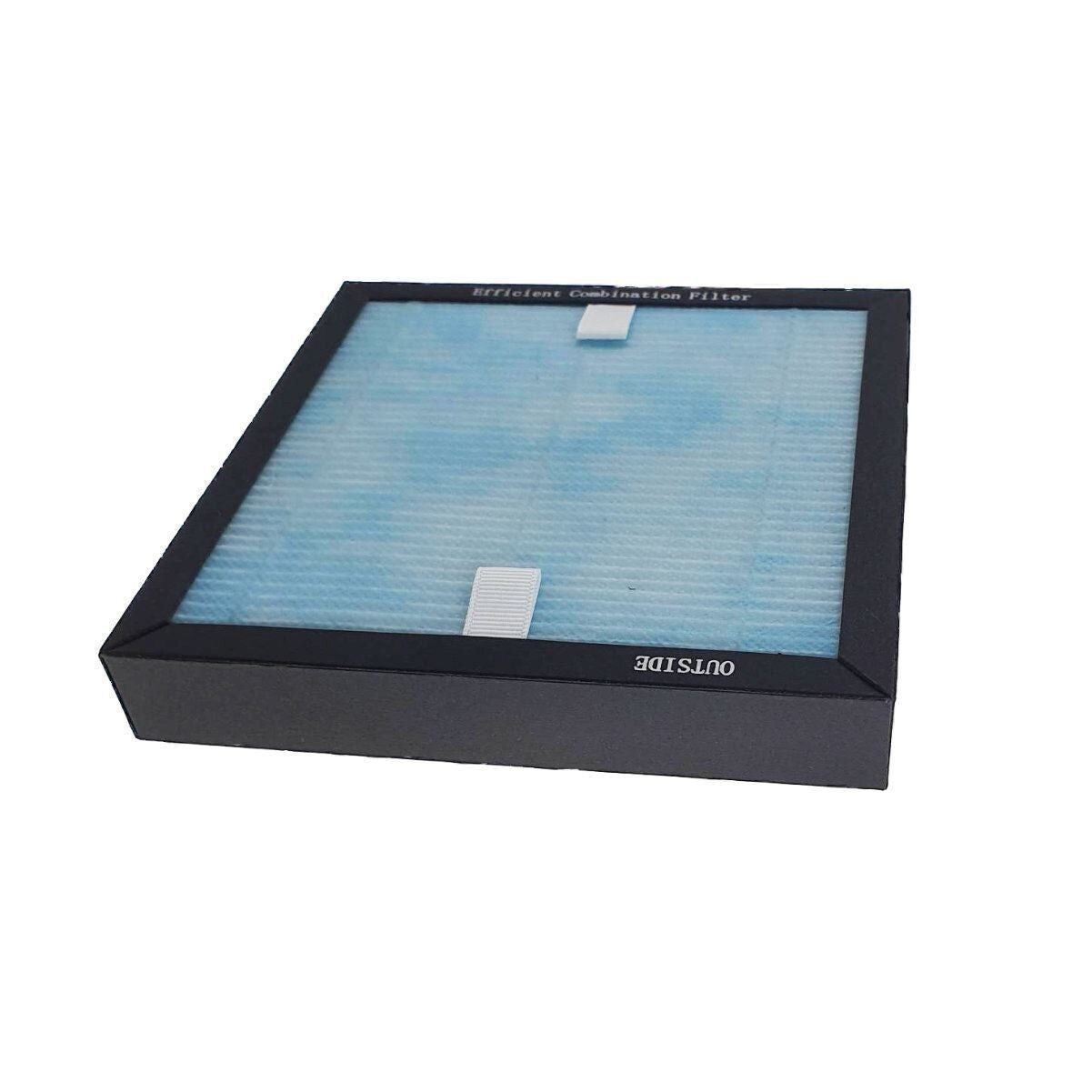 Filtru de rezerva purificator aer ehp001 structura 3 in 1 hepa carbon 15.5x15.5x2.5 cm