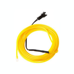 Fir cu lumina ambientala pentru auto neon flexibil 32 mm culoare galben