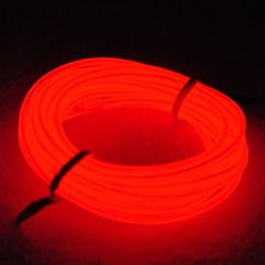 Fir cu lumina ambientala pentru auto neon flexibil 32 mm culoare rosu