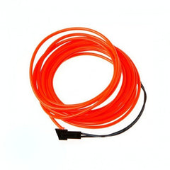Fir cu lumina ambientala pentru auto neon flexibil 32 mm culoare rosu