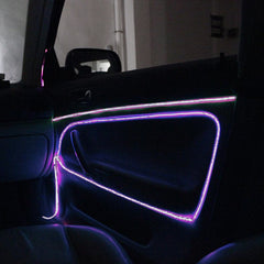 Fir cu lumina ambientala pentru auto neon flexibil 32 mm culoare violet
