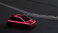 Fir cu lumina ambientala pentru auto neon flexibil 32 mm culoare violet