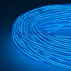 Fir electroluminescent neon flexibil el wire 32 mm culoare albastru deschis