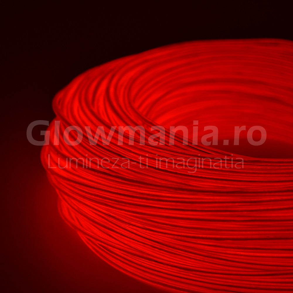 Fir electroluminescent neon flexibil el wire 32 mm culoare portocaliu