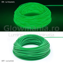 Fir electroluminescent neon flexibil el wire 32 mm culoare verde