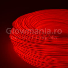 Fir electroluminescent neon flexibil el wire 5 mm culoare rosu