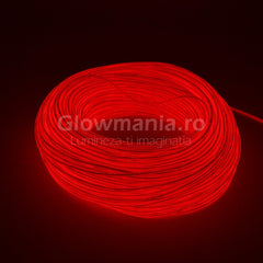 Fir electroluminescent neon flexibil el wire 5 mm culoare rosu