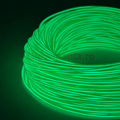 Fir electroluminescent neon flexibil el wire 5 mm culoare verde