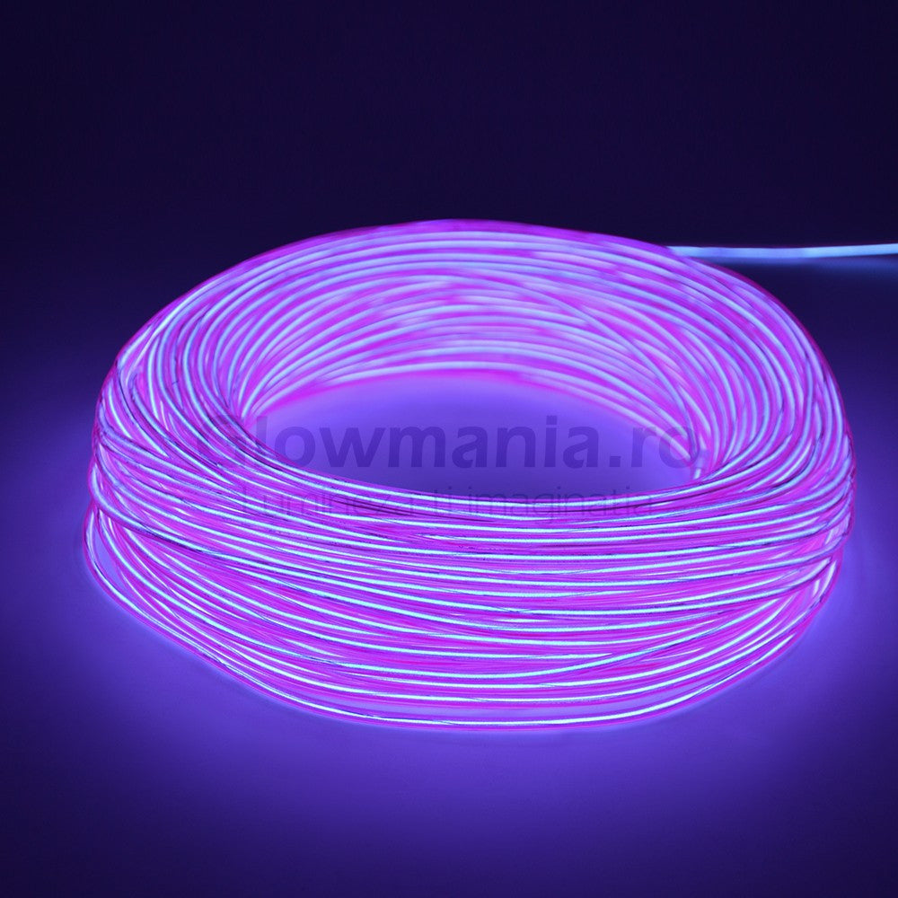 Fir electroluminescent neon flexibil el wire 5 mm culoare violet