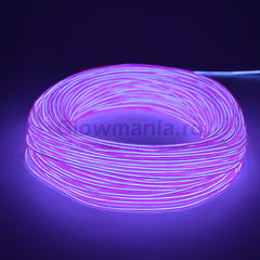 Fir electroluminescent neon flexibil el wire 5 mm culoare violet