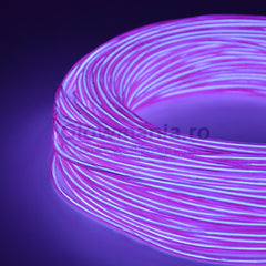 Fir electroluminescent neon flexibil el wire 5 mm culoare violet