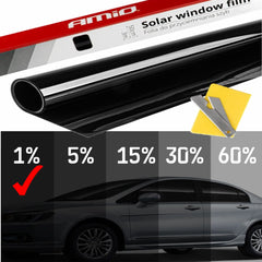 Folie Fumurie pentru Geamuri Auto Mega Dark Black 0.75x3m (1%)