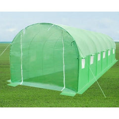 Folie protectie pentru solar de gradina 12 ferestre laterale 2 usi 6-3-2m verde