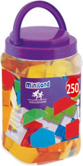 Forme geometrice diverse Miniland 250 buc