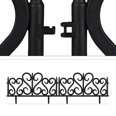 Gard Decorativ pentru Gradina Flexibil PVC set 4 bucati